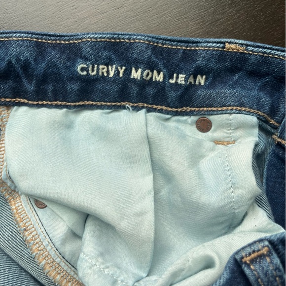 American Eagle Curvy Mom Jean Blue Denim Jeans - NWOT - Picture 3 of 6